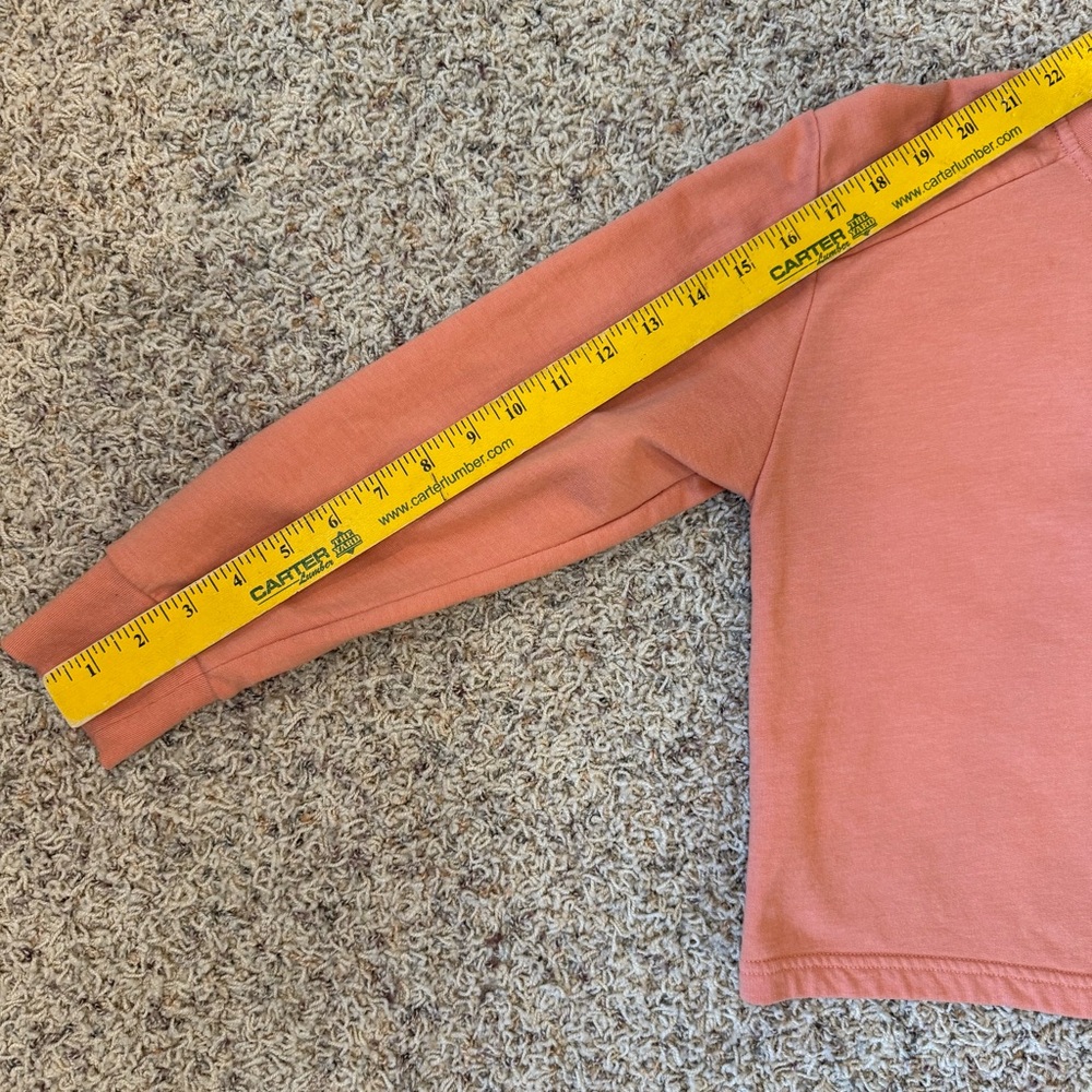 Patagonia Crewneck Sweatshirt Girls M Coral Orange Organic Cotton Pullover - Picture 10 of 11